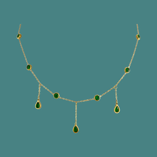 Beccarite Tassel Necklace