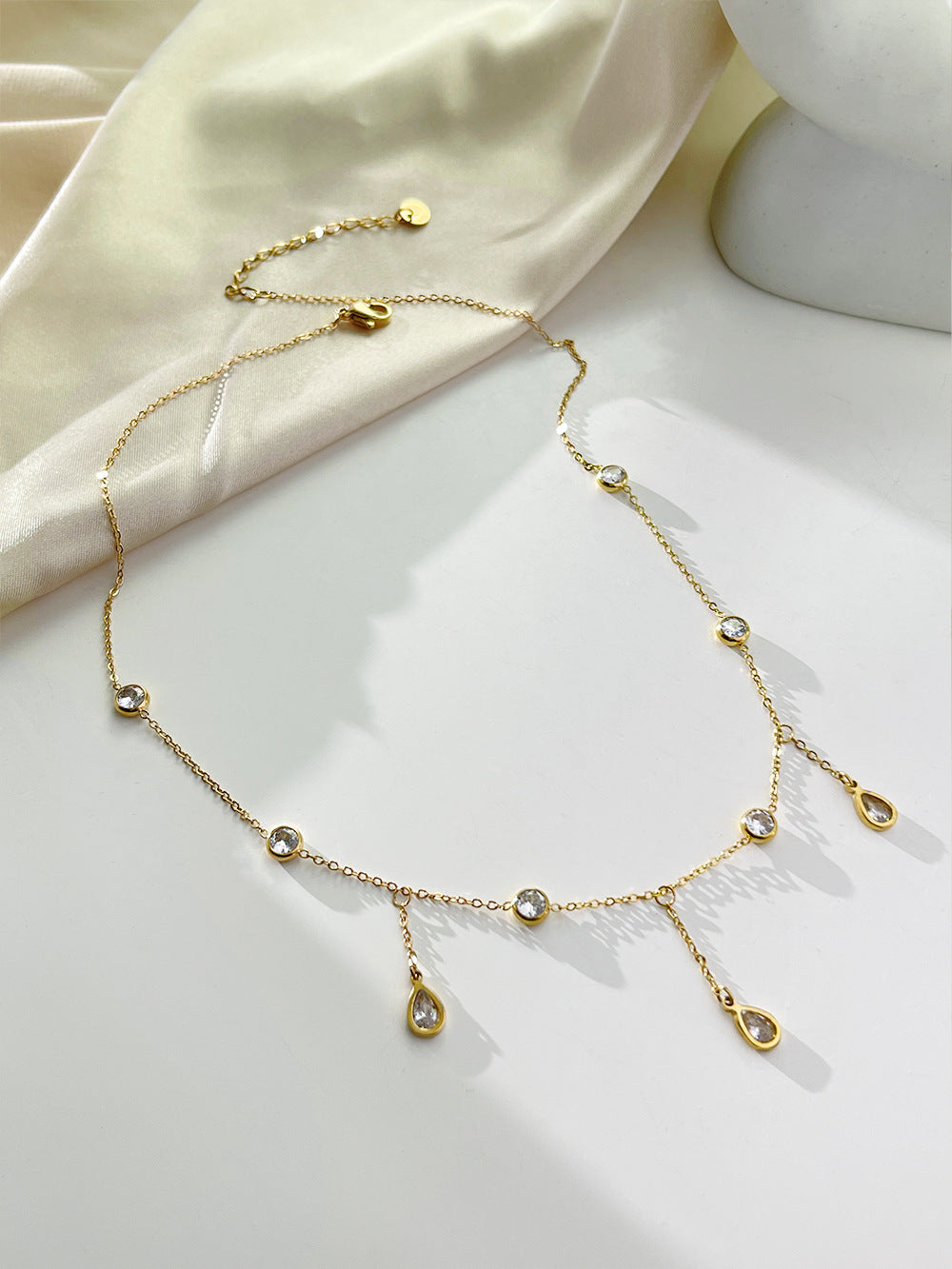 Beccarite Tassel Necklace